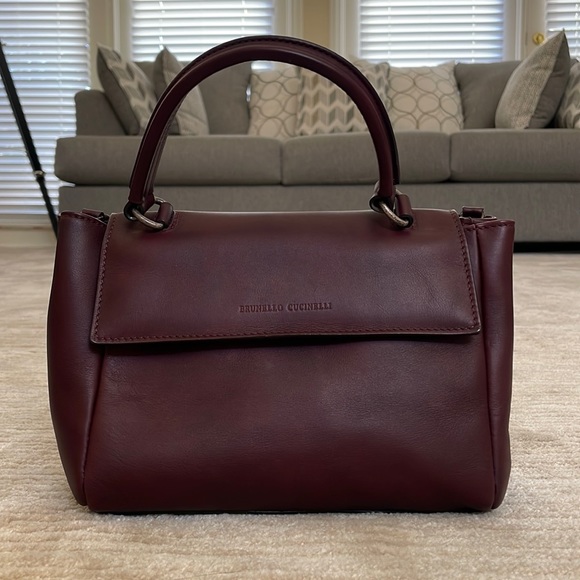 Brunello Cucinelli Handbags - Brunello Cucinelli Top Handle Bag with Crossbody Strap EUC